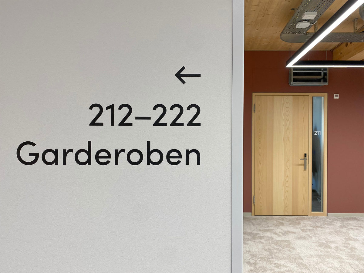Projektvollendung und «Tag der offenen Tür»Signaletik für die Migros Klubschule Basel